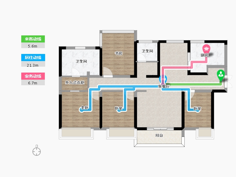 江苏省-南京市-电建地产海赋尚城-114.01-户型库-动静线