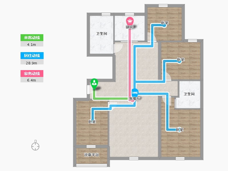 辽宁省-盘锦市-精工福地-110.10-户型库-动静线