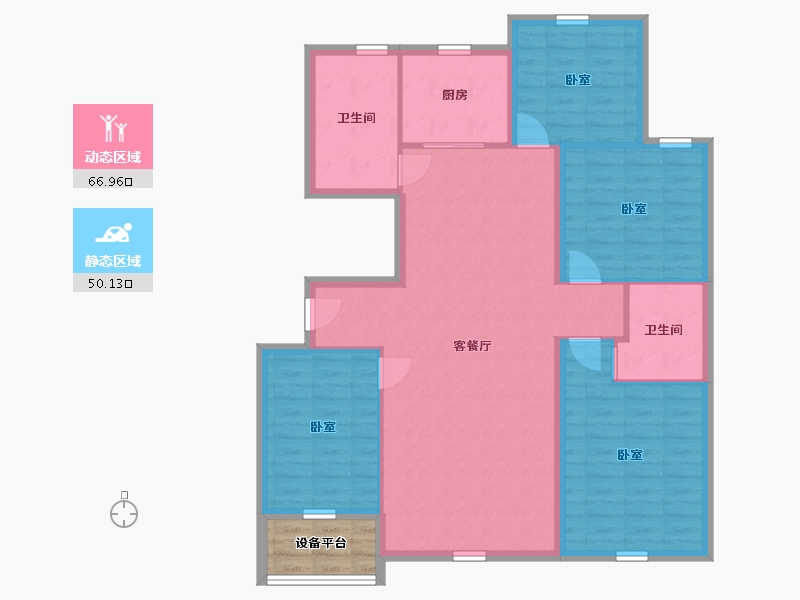 辽宁省-盘锦市-精工福地-110.10-户型库-动静分区