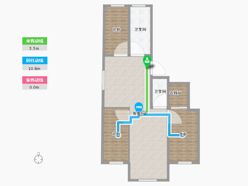 黑龙江省-牡丹江市-华林御景B区-115.00-户型库-动静线