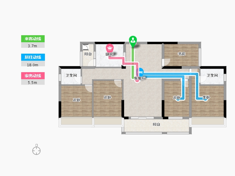 广西壮族自治区-北海市-碧园·海语城-124.03-户型库-动静线