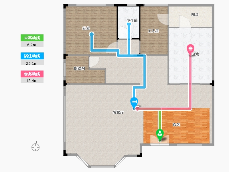 江苏省-南京市-欧洲城玖禧澜湾-288.00-户型库-动静线