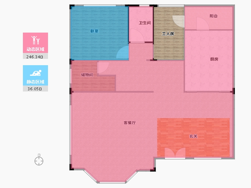 江苏省-南京市-欧洲城玖禧澜湾-288.00-户型库-动静分区