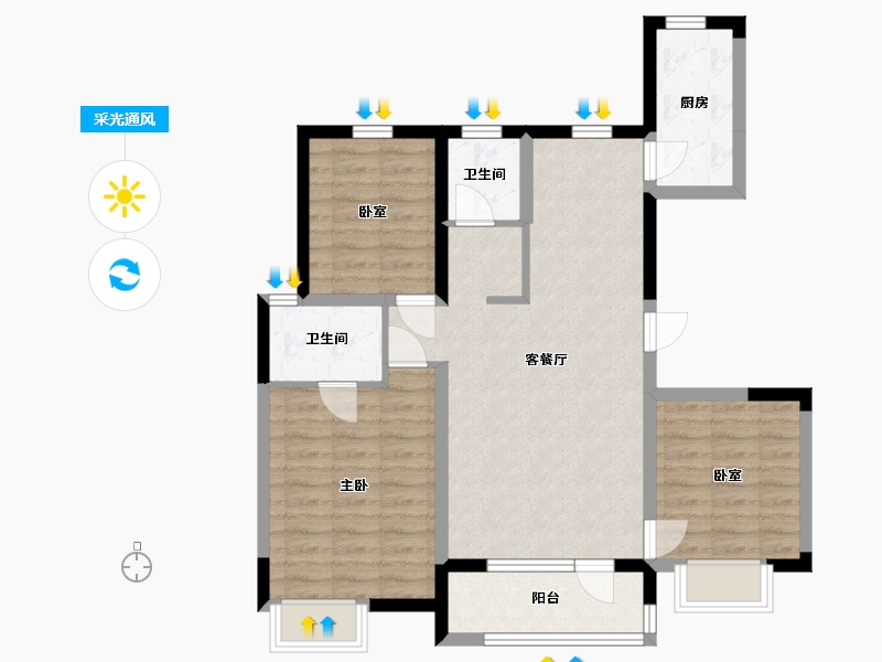 江苏省-无锡市-招商公园1872-81.00-户型库-采光通风