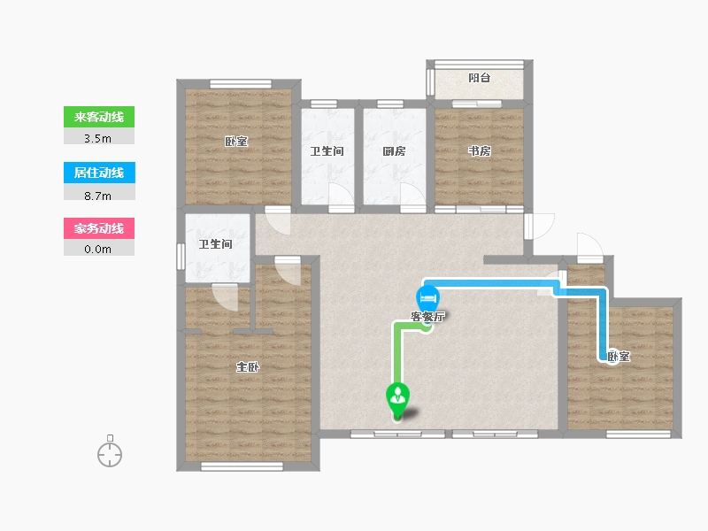 陕西省-渭南市-信达汣溪-118.01-户型库-动静线