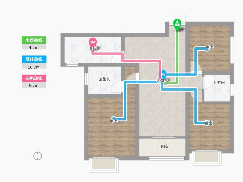 四川省-宜宾市-东燊长寿锦城-75.99-户型库-动静线