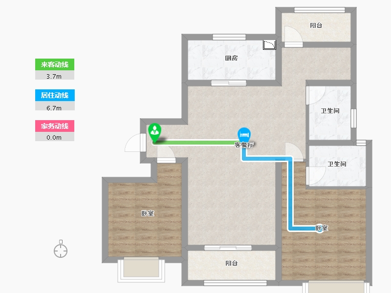 江苏省-徐州市-中海熙岸华府-88.00-户型库-动静线