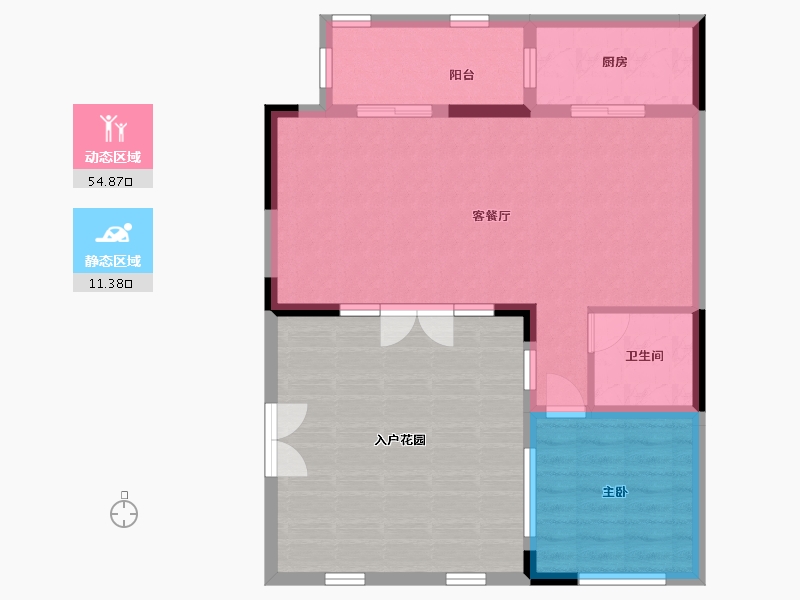 黑龙江省-哈尔滨市-融创西双版纳旅游度假区-85.53-户型库-动静分区