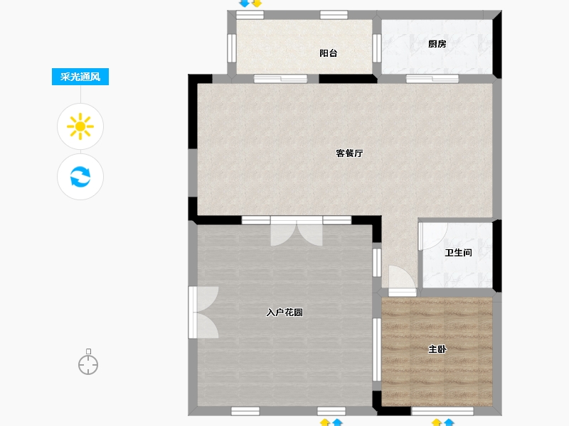 黑龙江省-哈尔滨市-融创西双版纳旅游度假区-85.53-户型库-采光通风