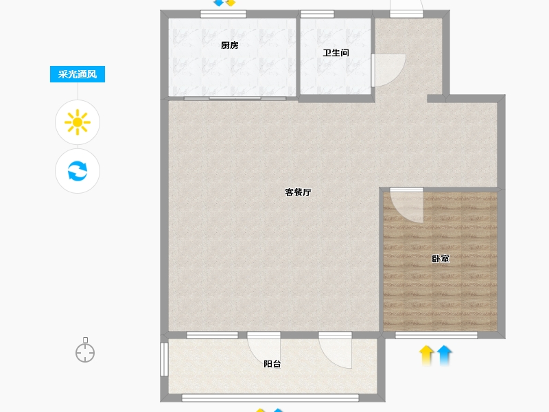 江苏省-无锡市-融创惠山映-120.00-户型库-采光通风