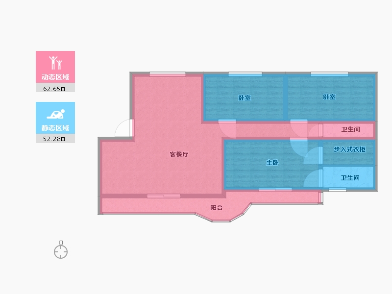 陕西省-渭南市-香滨城-102.07-户型库-动静分区