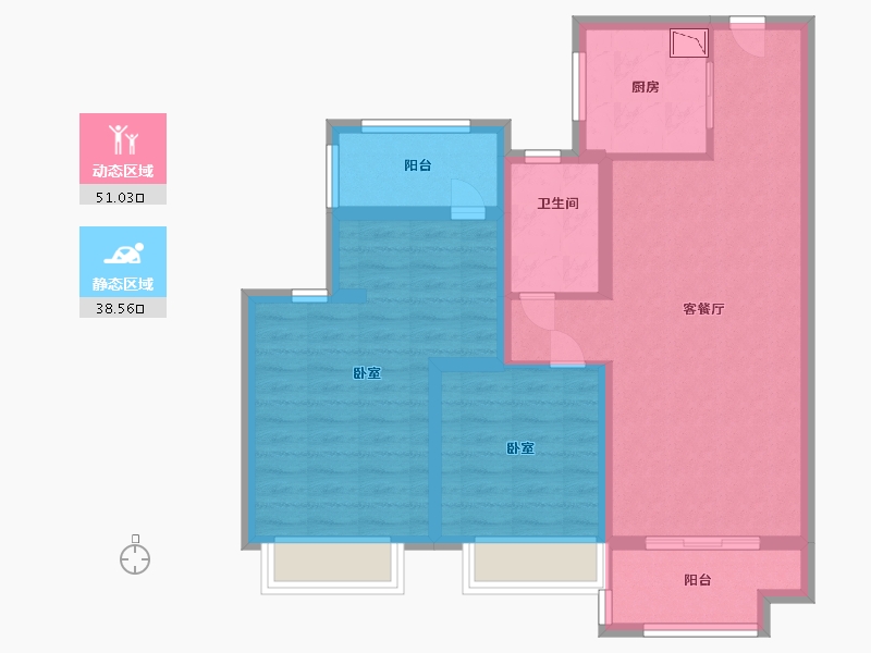 江苏省-徐州市-中海熙岸华府-79.00-户型库-动静分区