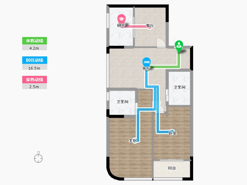 江苏省-无锡市-洋溪华庭公寓-94.11-户型库-动静线