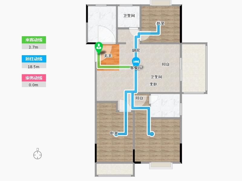 江苏省-南京市-紫金华府-86.00-户型库-动静线