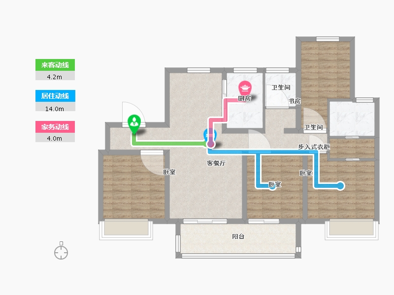 江苏省-南京市-珑悦-103.00-户型库-动静线