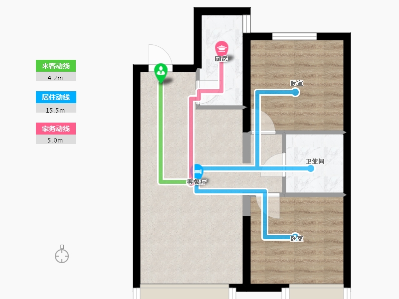 辽宁省-抚顺市-电建地产海赋外滩澋苑-49.99-户型库-动静线