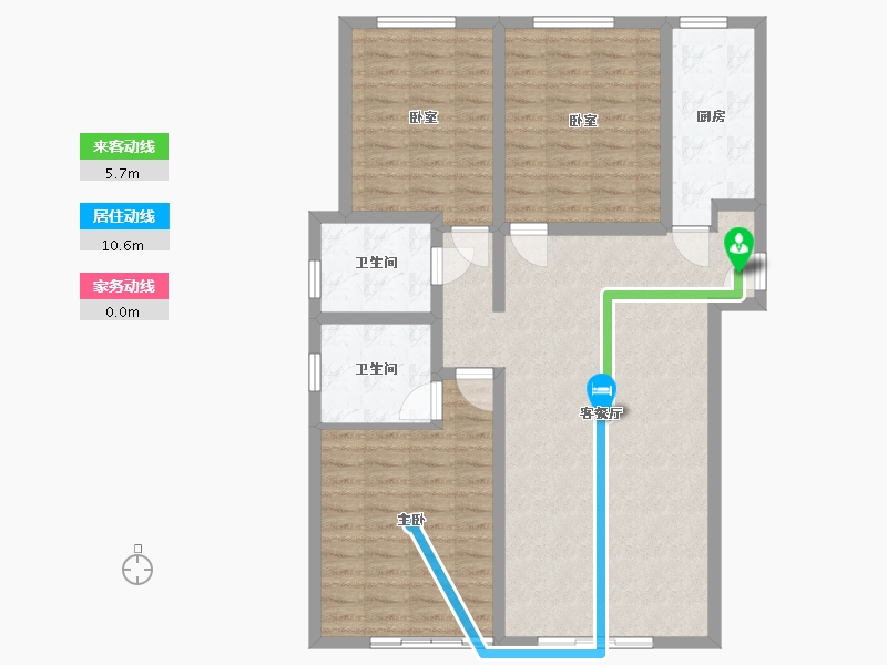 陕西省-渭南市-信达汣溪-103.33-户型库-动静线