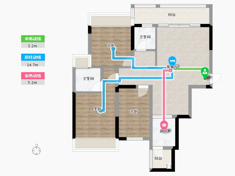 广西壮族自治区-北海市-碧园·海语城-82.06-户型库-动静线