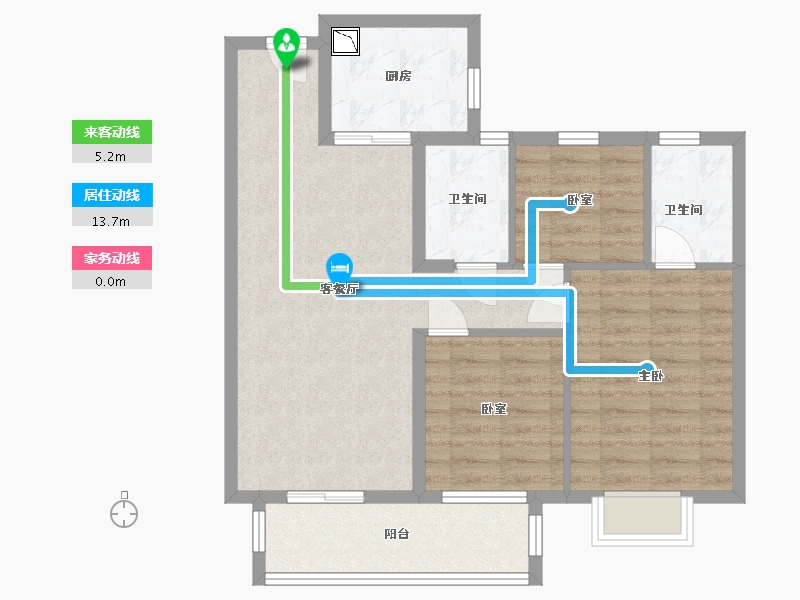 江苏省-无锡市-中洲崇安府-78.00-户型库-动静线