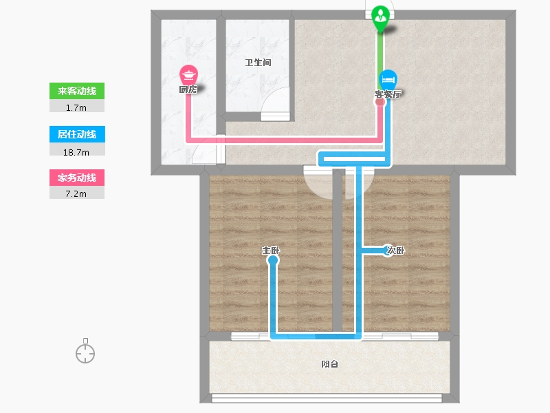 黑龙江省-牡丹江市-江城美地五期-68.00-户型库-动静线