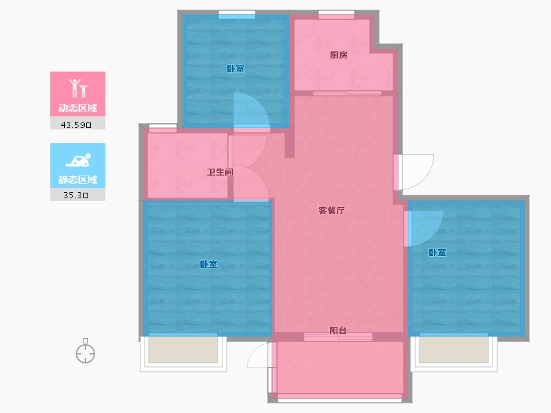 江苏省-南京市-珑悦-71.01-户型库-动静分区