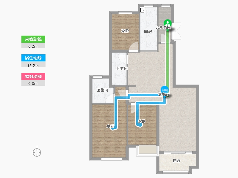 黑龙江省-大庆市-恒大御湖庄园-98.93-户型库-动静线