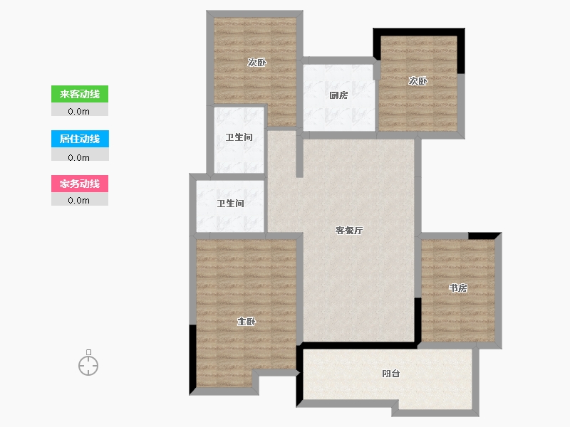 黑龙江省-哈尔滨市-融创西双版纳旅游度假区-107.98-户型库-动静线