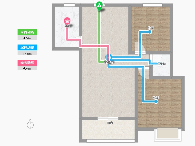 河北省-邢台市-邢台天山熙湖-76.21-户型库-动静线