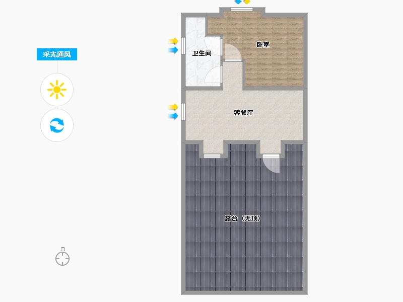 辽宁省-大连市-碧桂园海昌波尔多庄园-128.01-户型库-采光通风