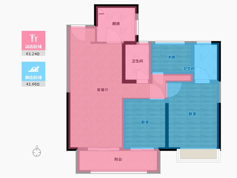 江苏省-南京市-句容吾悦广场-91.76-户型库-动静分区