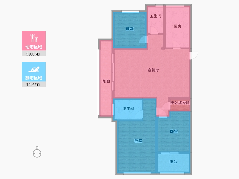 江苏省-南京市-翠屏诚园-99.00-户型库-动静分区