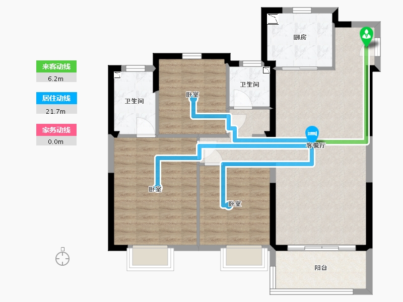 江苏省-南京市-和峰南岸-92.19-户型库-动静线