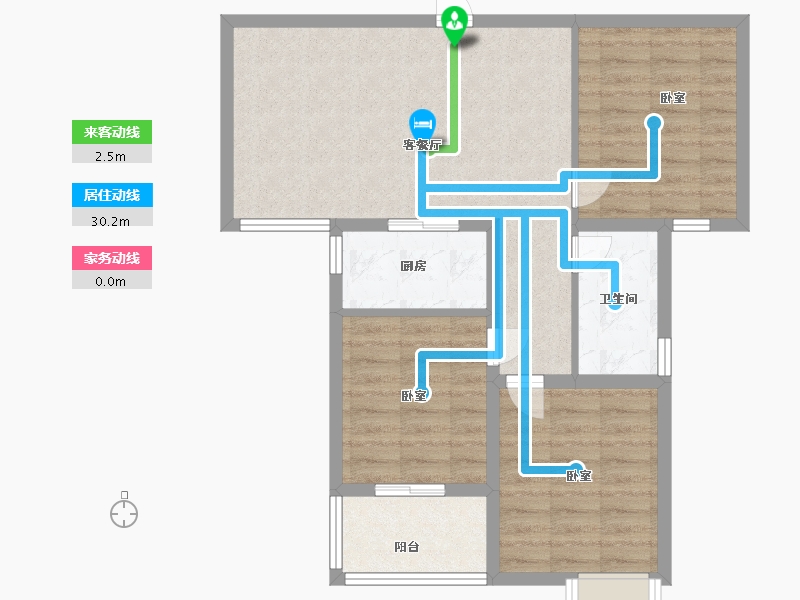 江苏省-无锡市-锦熙府-75.00-户型库-动静线