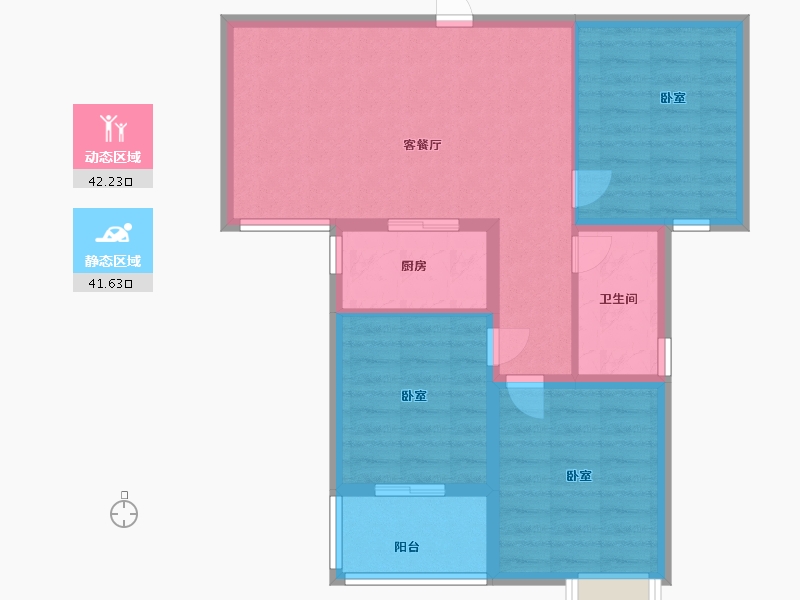 江苏省-无锡市-锦熙府-75.00-户型库-动静分区