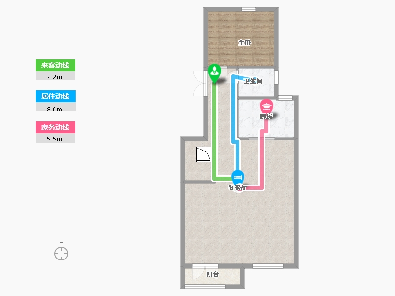 陕西省-咸阳市-枫丹丽舍-77.44-户型库-动静线