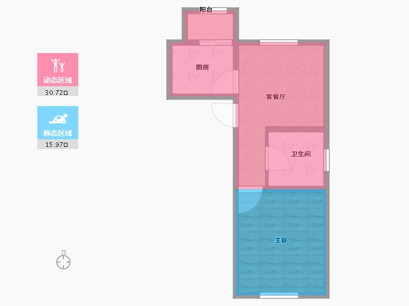 黑龙江省-牡丹江市-世茂·南外滩-41.00-户型库-动静分区