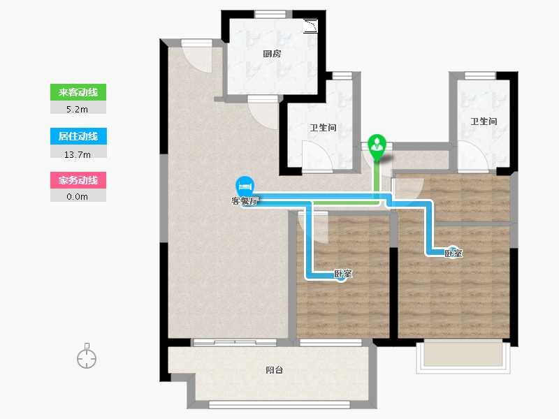 江苏省-南京市-句容吾悦广场-93.01-户型库-动静线