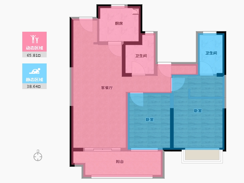 江苏省-南京市-句容吾悦广场-93.01-户型库-动静分区