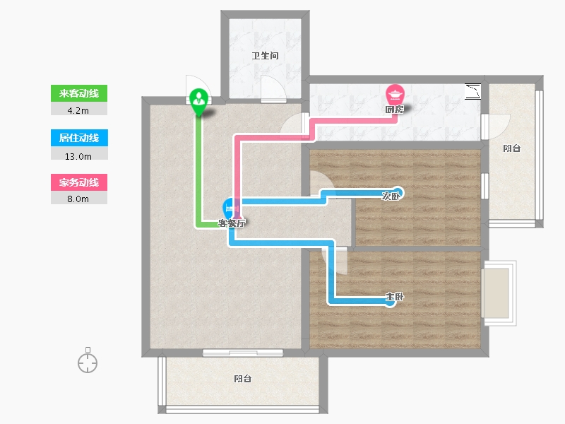 黑龙江省-哈尔滨市-永泰城住宅-92.00-户型库-动静线