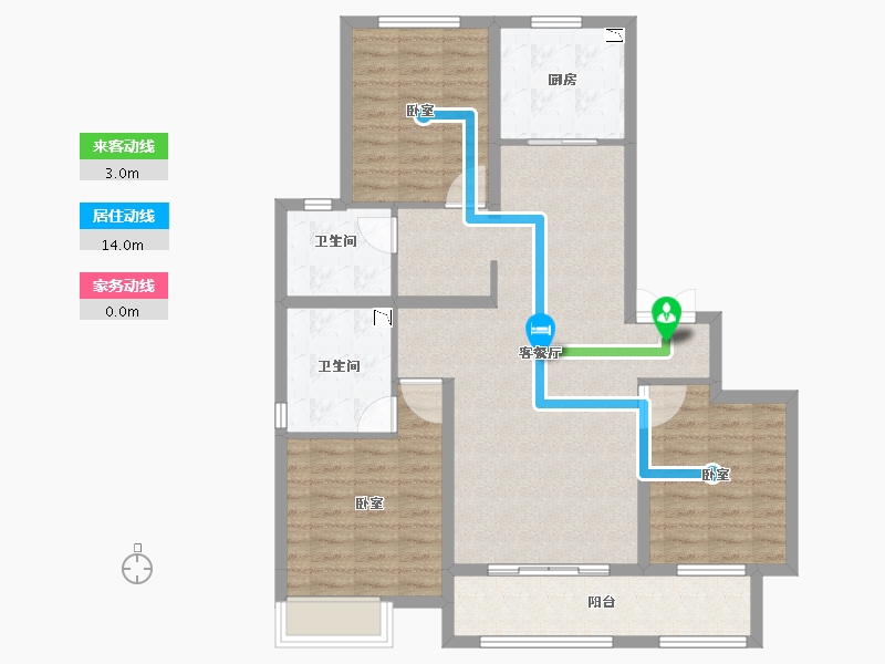 山西省-太原市-保利壹号公馆四期-101.18-户型库-动静线