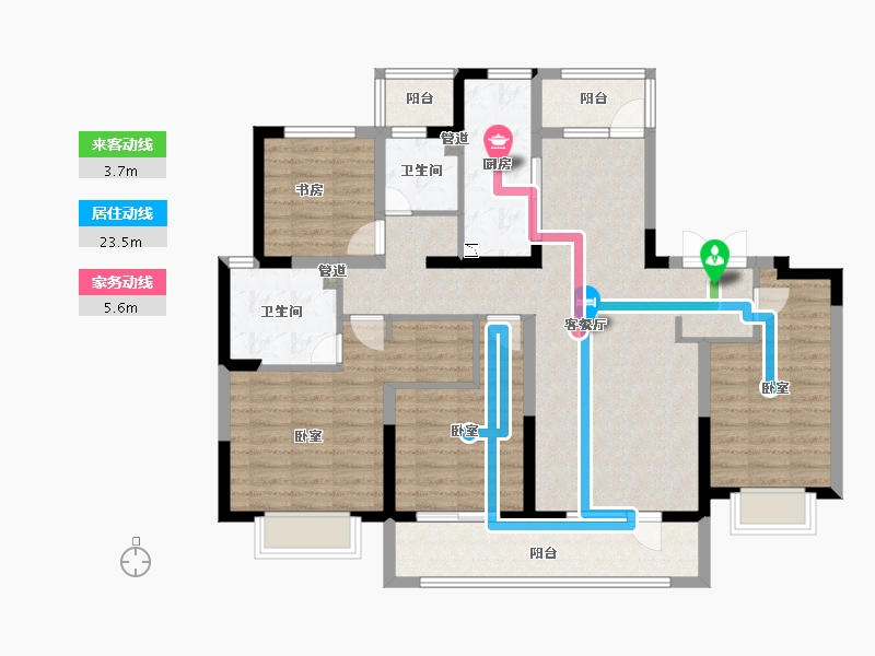 江苏省-无锡市-中锐星公元-112.01-户型库-动静线