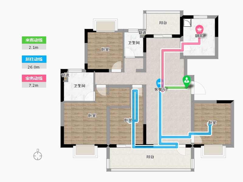 江苏省-无锡市-中锐星公元-112.01-户型库-动静线