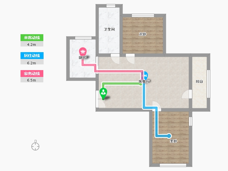 黑龙江省-哈尔滨市-伸马托斯卡纳-70.00-户型库-动静线