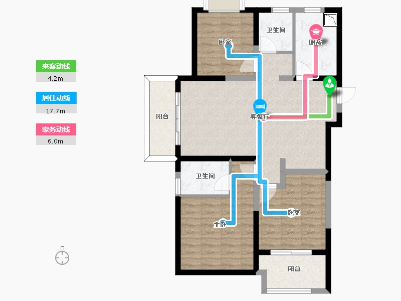 江苏省-无锡市-保利中央公园-87.55-户型库-动静线