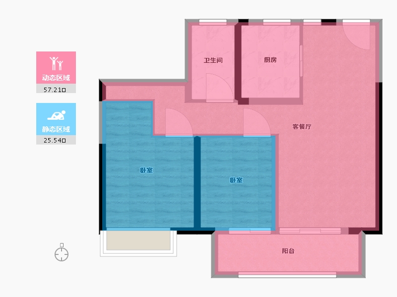 江苏省-南京市-句容吾悦广场-74.01-户型库-动静分区