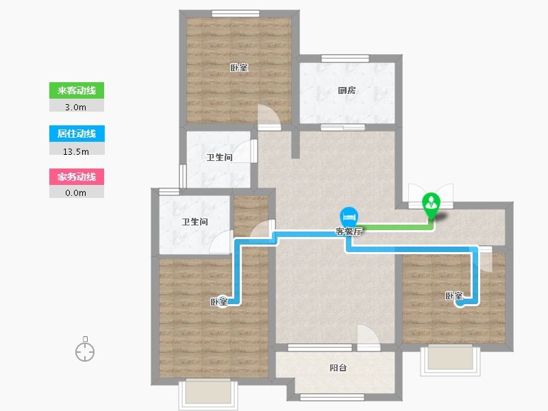 河北省-邢台市-邢台富力城-97.99-户型库-动静线