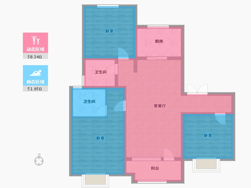 河北省-邢台市-邢台富力城-97.99-户型库-动静分区