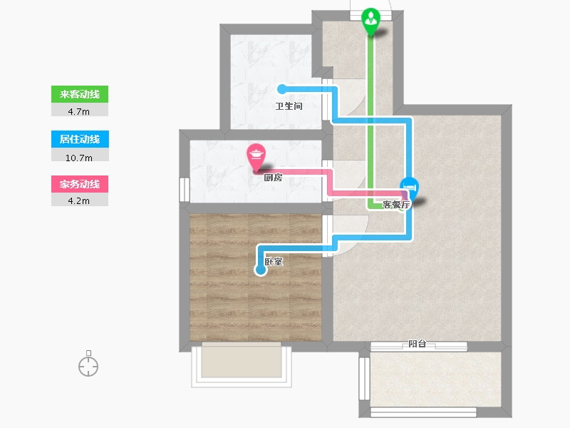 河北省-唐山市-和泓阳光北岸-49.01-户型库-动静线