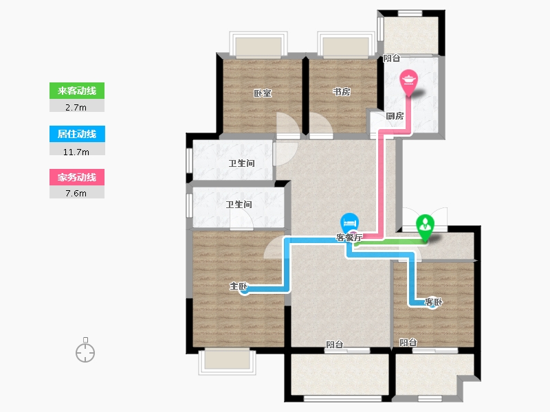 江苏省-无锡市-洛城紫园-117.01-户型库-动静线