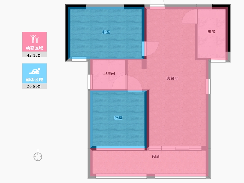 云南省-西双版纳傣族自治州-版纳上品-56.73-户型库-动静分区